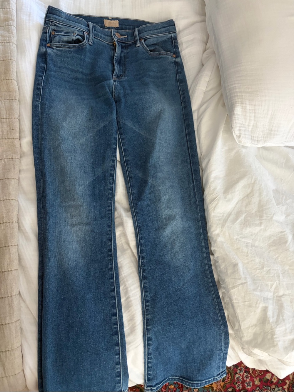 MOTHER Blue Flare Jeans